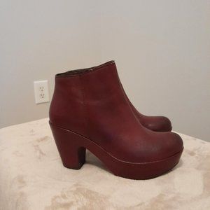 Kork Ease Wine Platform Ankle Booties